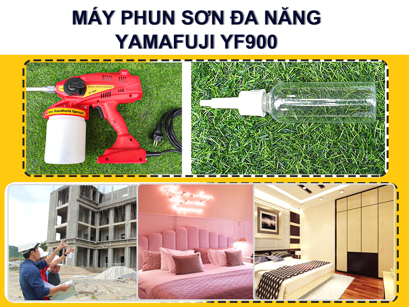 Máy phun sơn chạy điện Yamafuji YF900 (Đa năng)