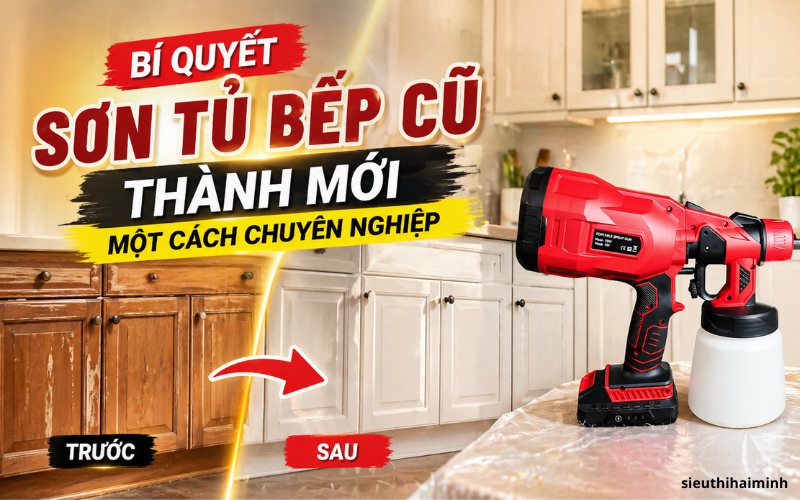 Bí quyết sơn tủ bếp cũ thành mới một cách chuyên nghiệp