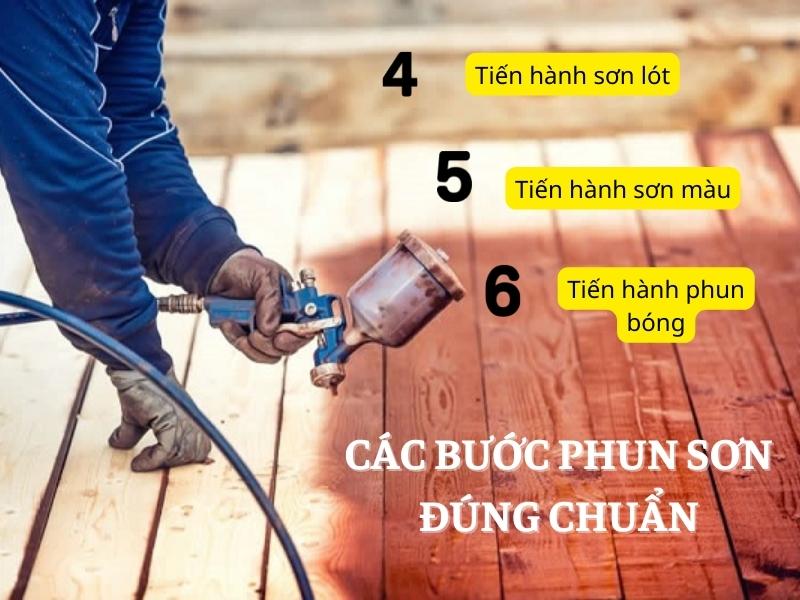 cách sử dụng máy phun sơn gỗ hiệu quả nhất