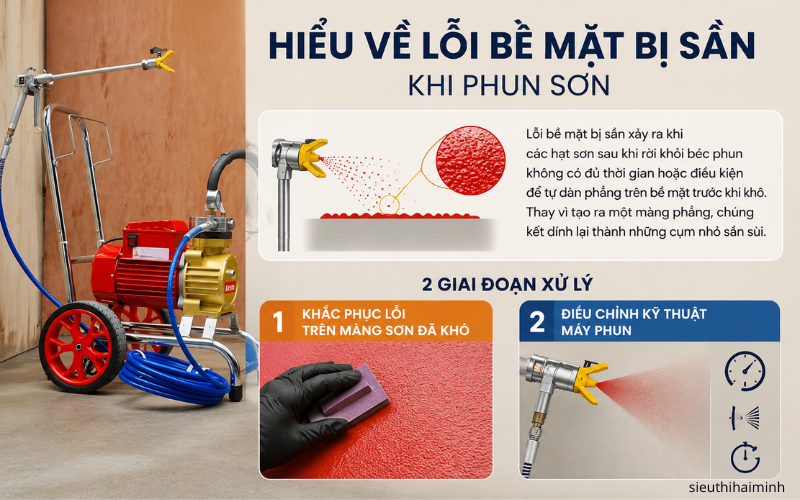 Hiểu về lỗi bề mặt bị sần khi phun sơn