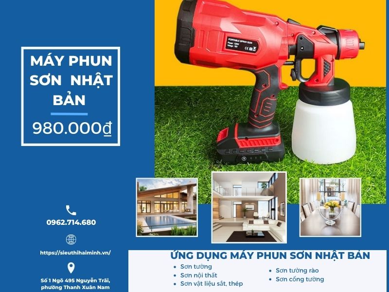 Có nên mua máy phun sơn cầm tay Nhật Bản Hay không?
