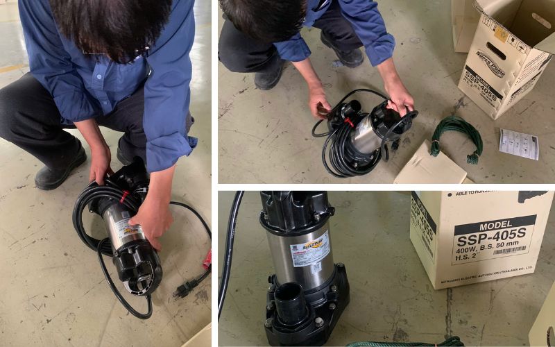 Kỹ thuật giao Máy bơm chìm Mitsubishi SSP-405S