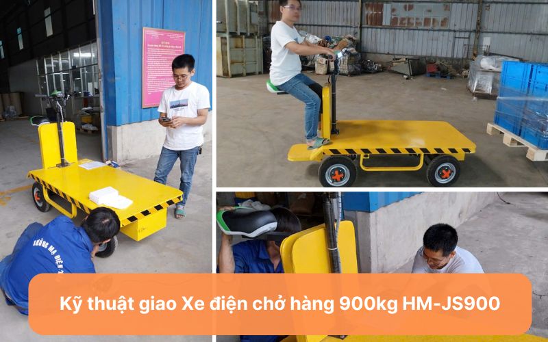 Kỹ thuật giao Xe điện chở hàng 900kg HM-JS900