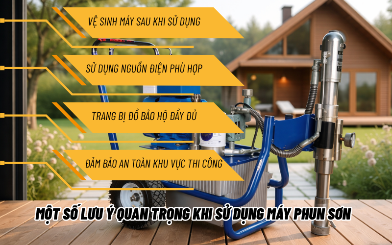 Làm sao để sử dụng máy phun sơn hiệu quả, dễ dàng nhất