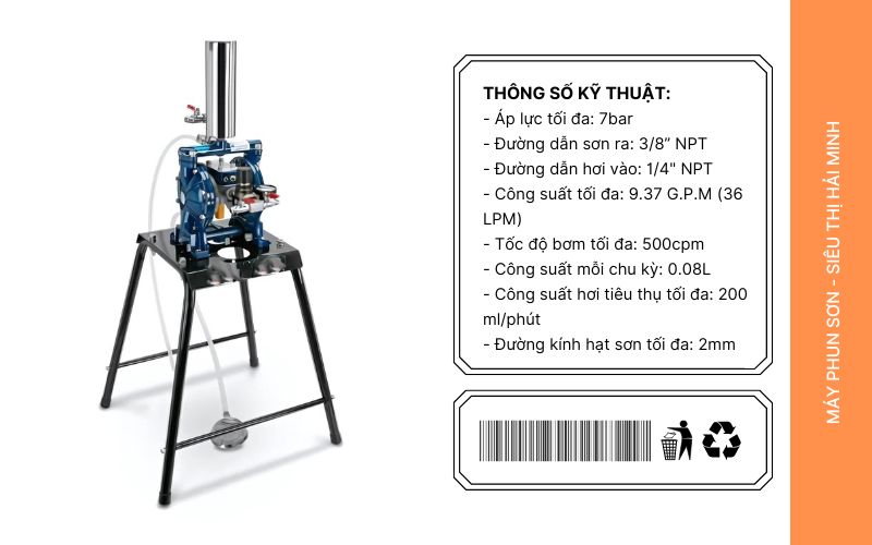 Tính năng ưu việt của máy bơm sơn màng Prona R-1500–S1