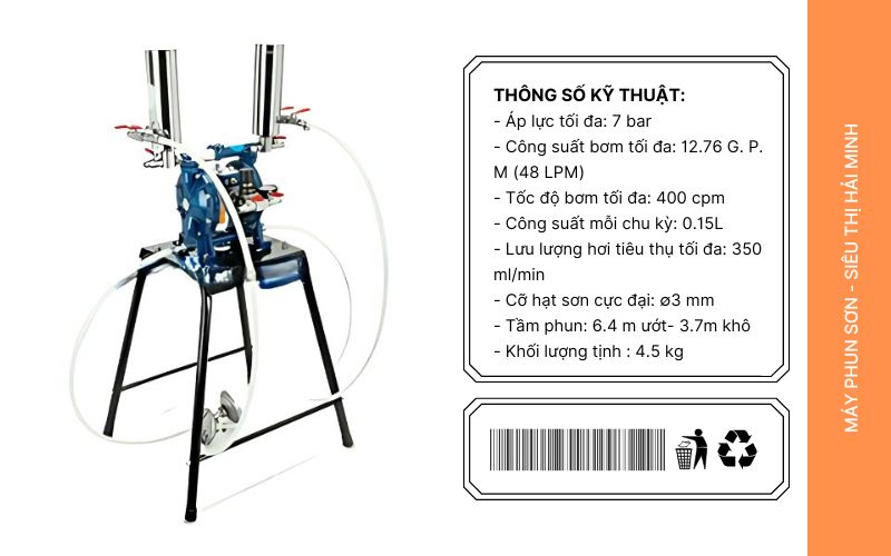 Tính năng ưu việt của máy bơm sơn màng Prona R-2000-D2