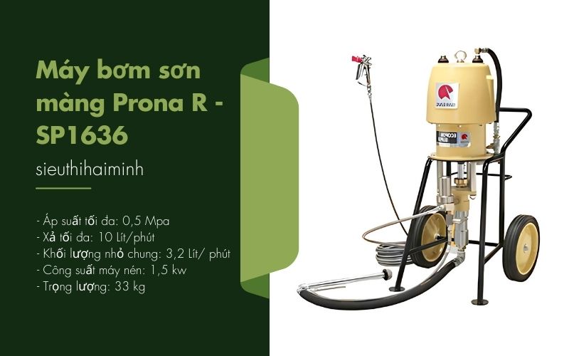 Ưu điểm nổi bật của máy bơm màng Prona R - SP1636