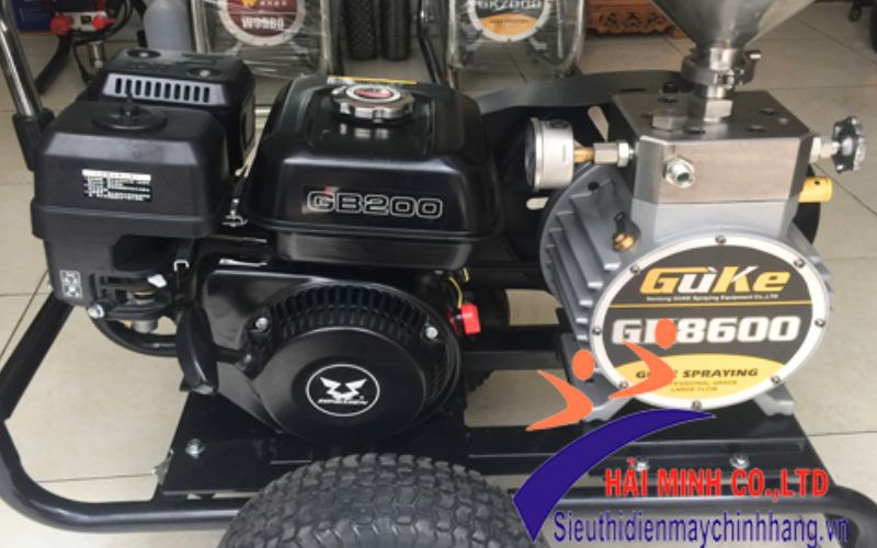 2 chức năng phun bột trét và phun sơn Hm Guke 8600