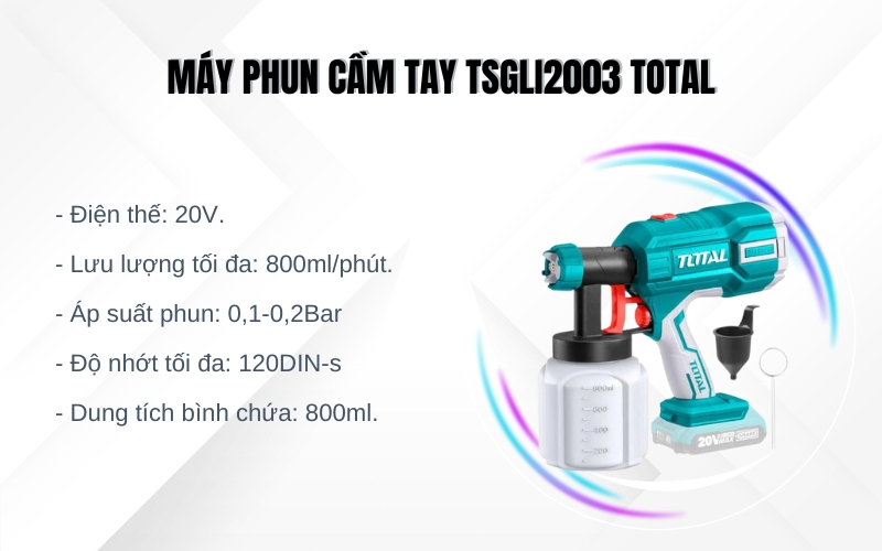 máy phun cầm tay TSGLI2003 Total