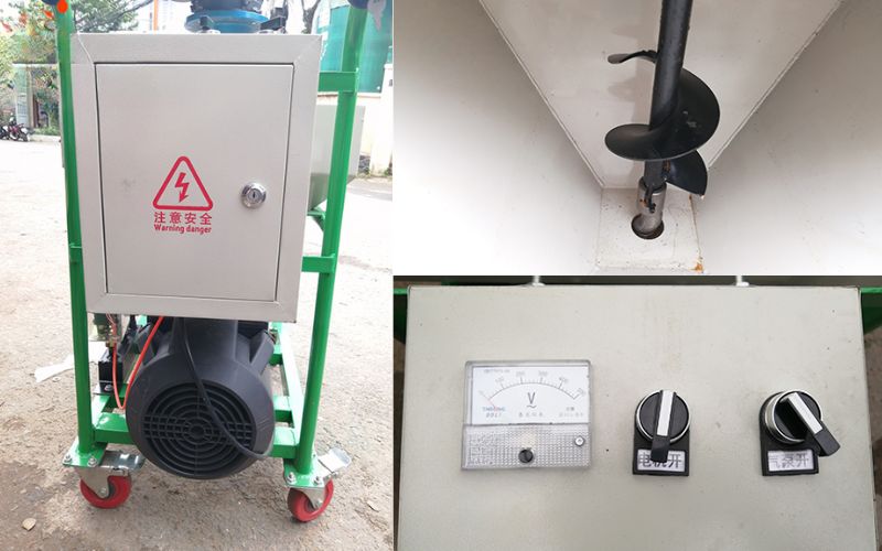 Thiết kế tiện lợi của máy phun gai, phun sần HM803