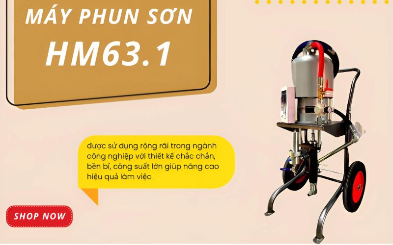 Đặc điểm nổi bật của máy phun sơn 63.1