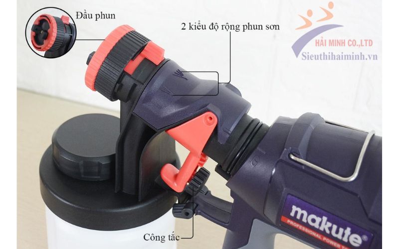 Thiết kế Máy phun sơn Makute SG001