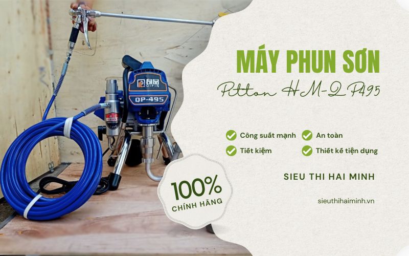 Đặc điểm nổi bật của máy phun sơn Piston HM-QP495