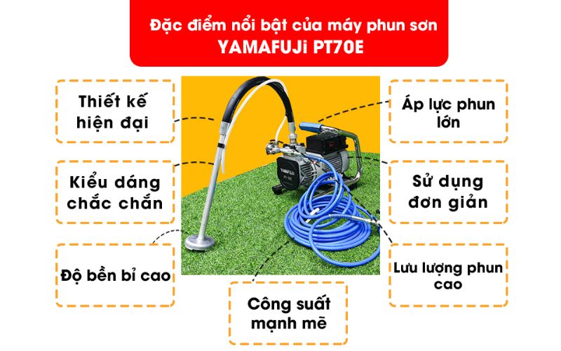 Những đặc điểm nổi bật của máy phun sơn Yamafuji PT-70E