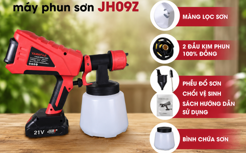 Máy phun sơn chạy điện ACZ JH-09Z có gì nổi bật