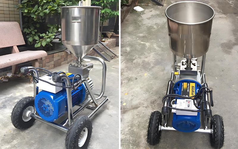 Những ưu điểm của máy phun bột bả HM GK7000