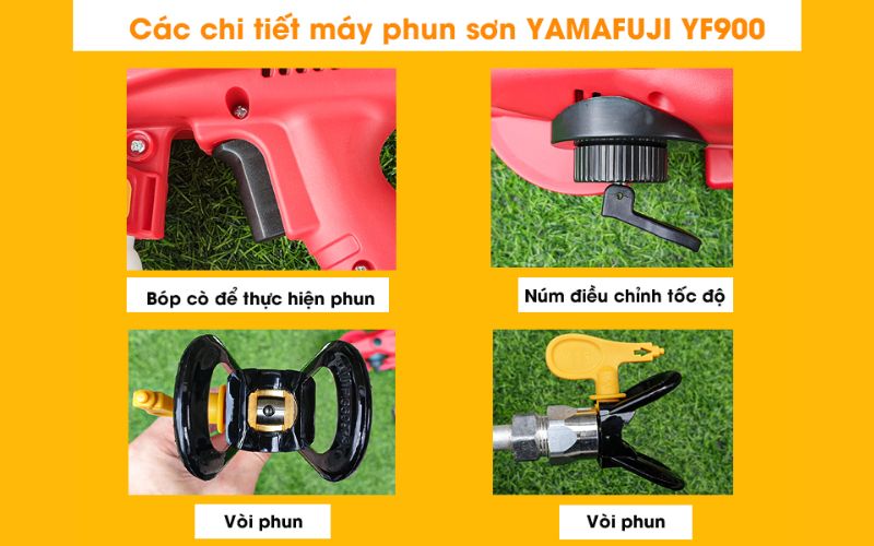 Thông số máy phun sơn chạy điện Yamafuji YF900