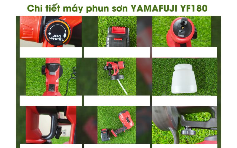 Các tính năng của máy phun sơn Yamafuji YF180