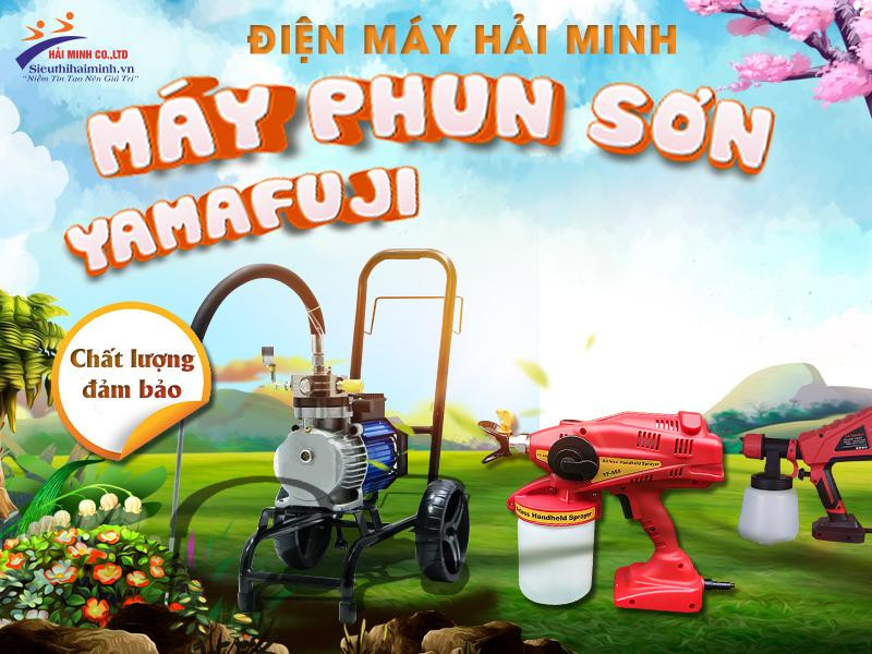 Máy phun sơn công nghiệp thương hiệu Yamafuji