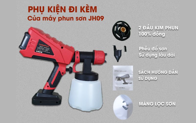 Thiết kế Máy phun sơn điện cầm tay Yamafuji JH-09
