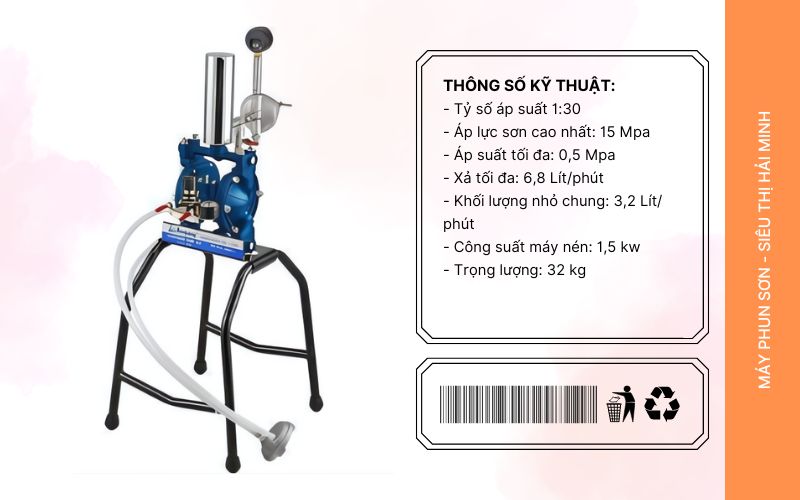 Đặc điểm nổi bật của máy bơm sơn màng Prona R-2000 – S1 (1/2’’)