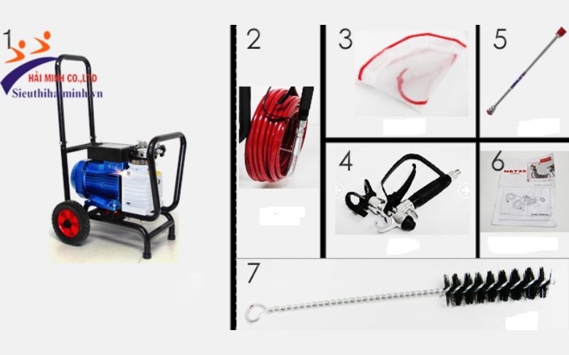 THiết kế của máy phun sơn N&T 8350