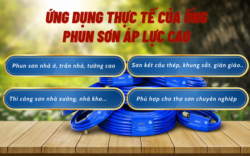 Ưu điểm nổi bật của dây phun sơn áp lực cao