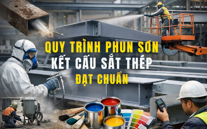 Quy trình phun sơn kết cấu sắt thép đẹp đạt chuẩn