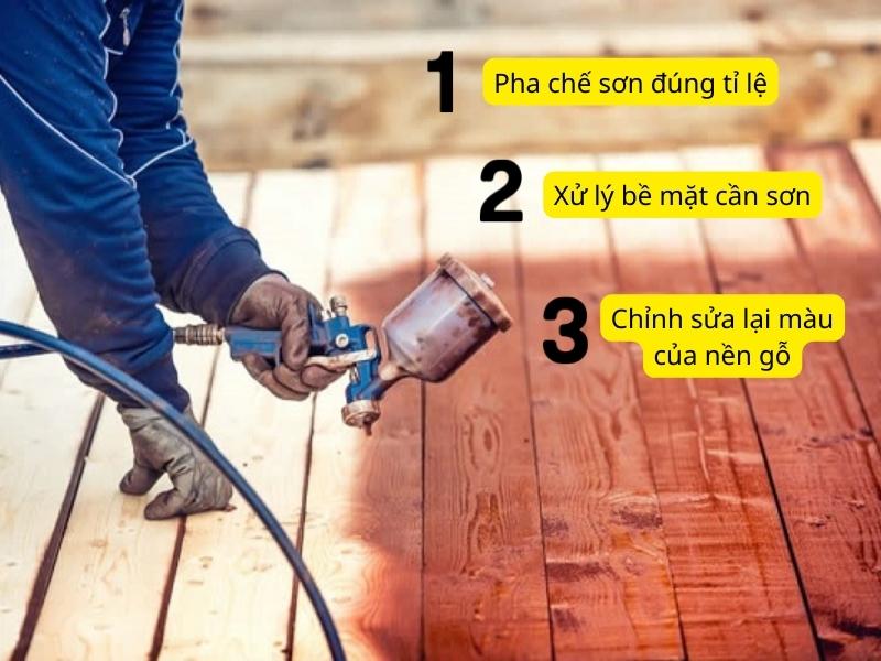 cách sử dụng máy phun sơn gỗ