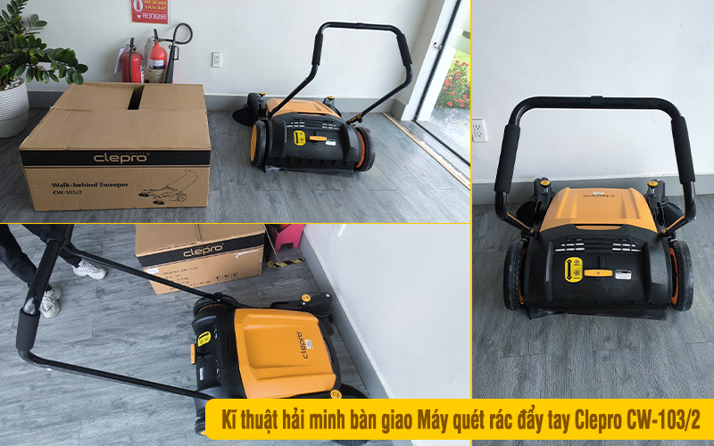 Máy quét rác đẩy tay Clepro CW-103/2