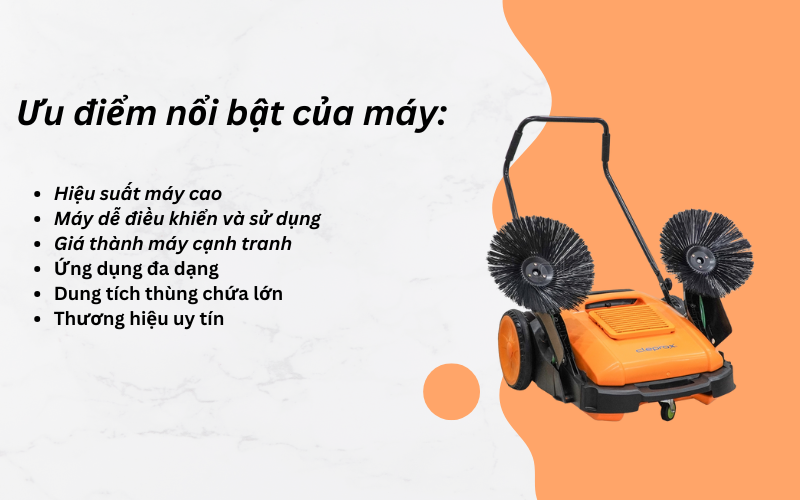 Xe quét đường đẩy tay CleproX SX95