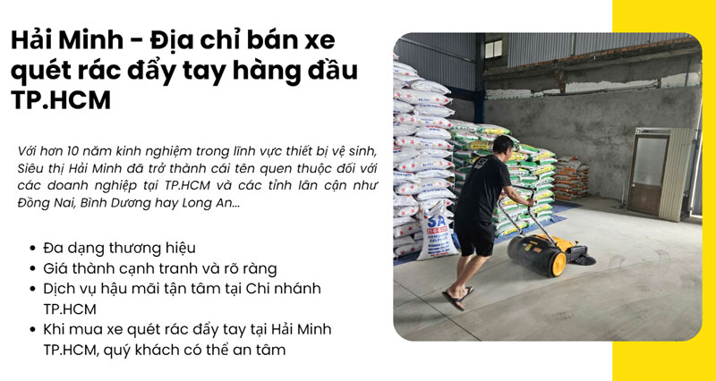 Địa chỉ bán xe quét rác đẩy tay uy tín tại TP.HCM