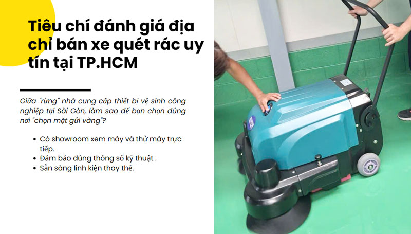 Địa chỉ bán xe quét rác đẩy tay uy tín tại TP.HCM
