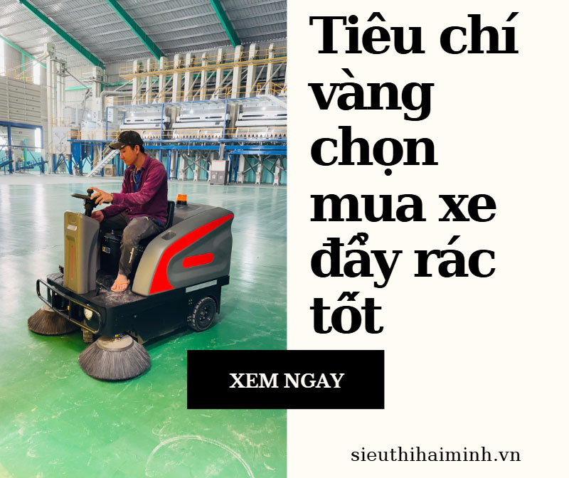 Tiêu chí vàng chọn mua xe đẩy rác tốt 