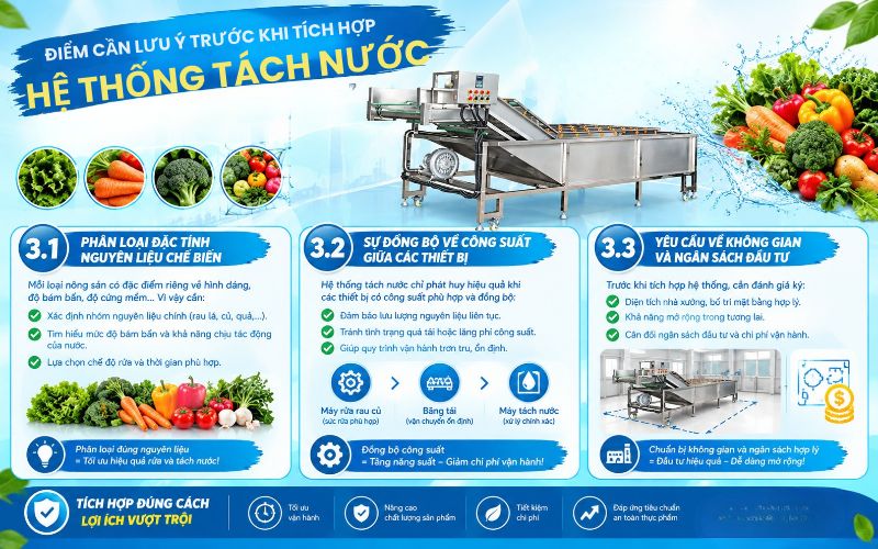 Điểm cần lưu ý trước khi tích hợp hệ thống tách nước