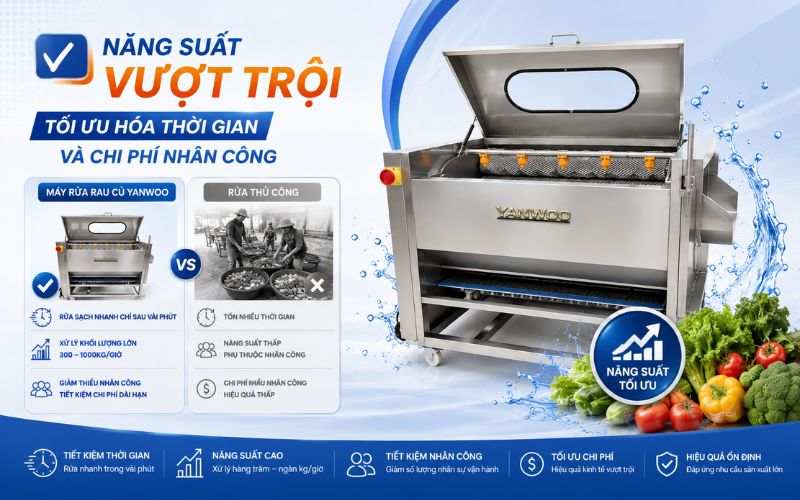 Năng suất vượt trội, tối ưu hóa thời gian và chi phí nhân công