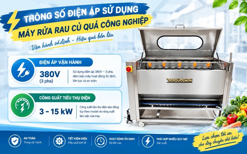 Thông số điện áp sử dụng