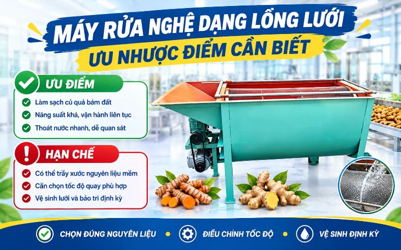 Ưu nhược điểm dạng lồng lưới (lồng xoay)