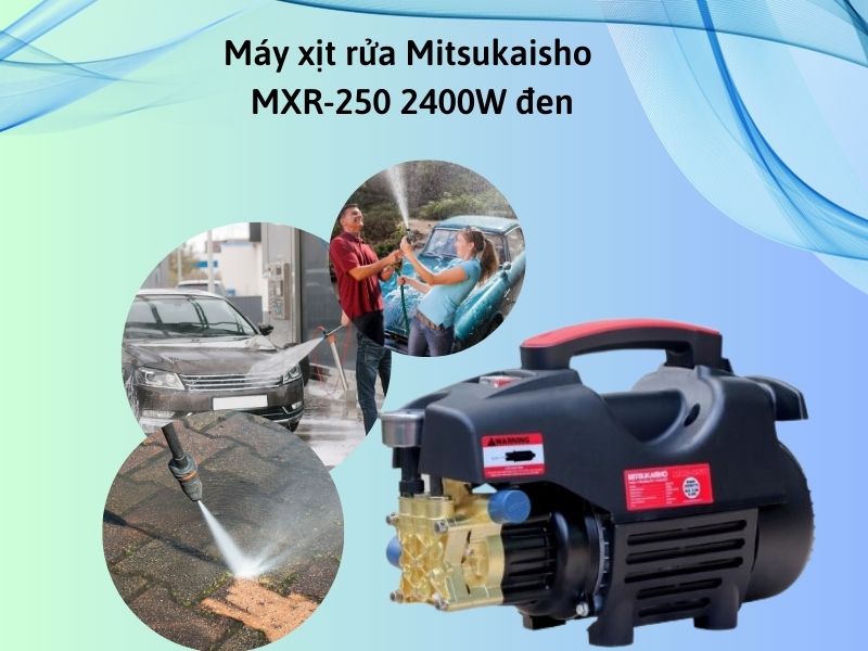 Máy xịt rửa Mitsukaisho MXR-250 2400W đen.