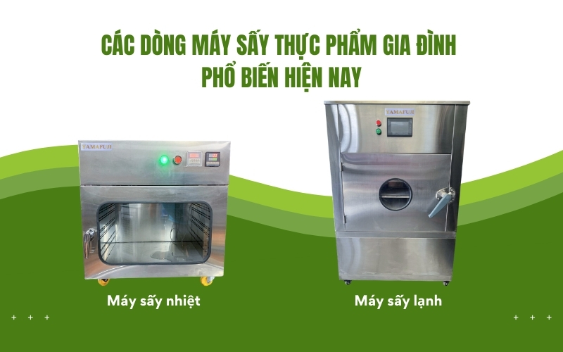 Các dòng máy sấy thực phẩm gia đình phổ biến hiện nay