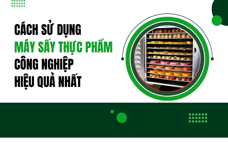 Cách sử dụng máy sấy thực phẩm công nghiệp hiệu quả nhất