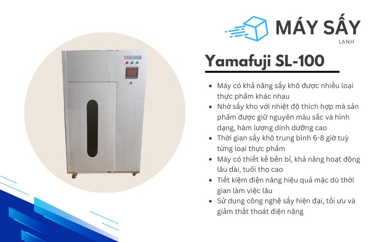Đặc điểm Máy sấy lạnh 100kg Yamafuji SL-100