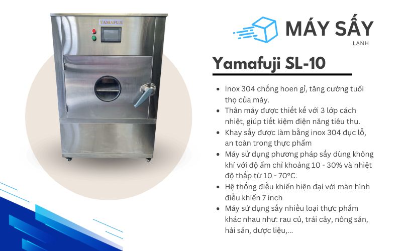 Đặc điểm nổi bật Máy sấy lạnh 10kg Yamafuji SL-10