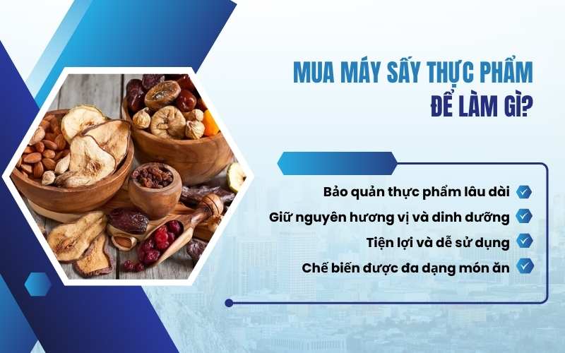 Mua máy sấy thực phẩm để làm gì?