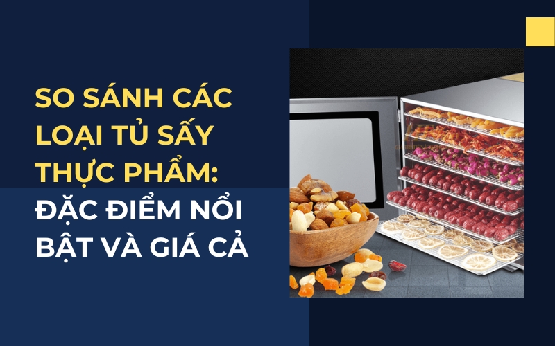 So sánh các loại tủ sấy thực phẩm: Đặc điểm nổi bật và giá cả