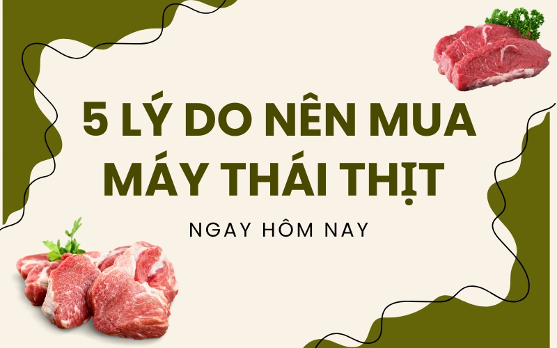 5 Lý do nên mua máy thái thịt ngay hôm nay