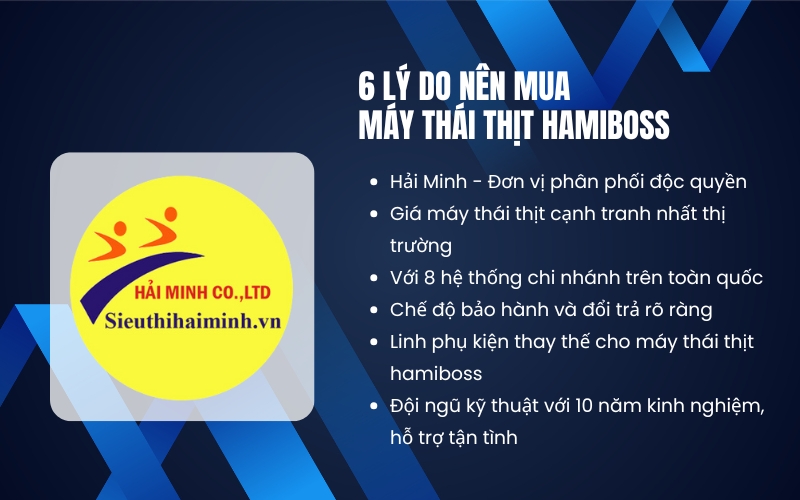 6 lý do nên mua máy thái thịt Hamiboss