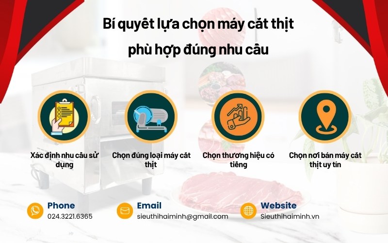 Bí quyết lựa chọn máy cắt thịt phù hợp đúng nhu cầu