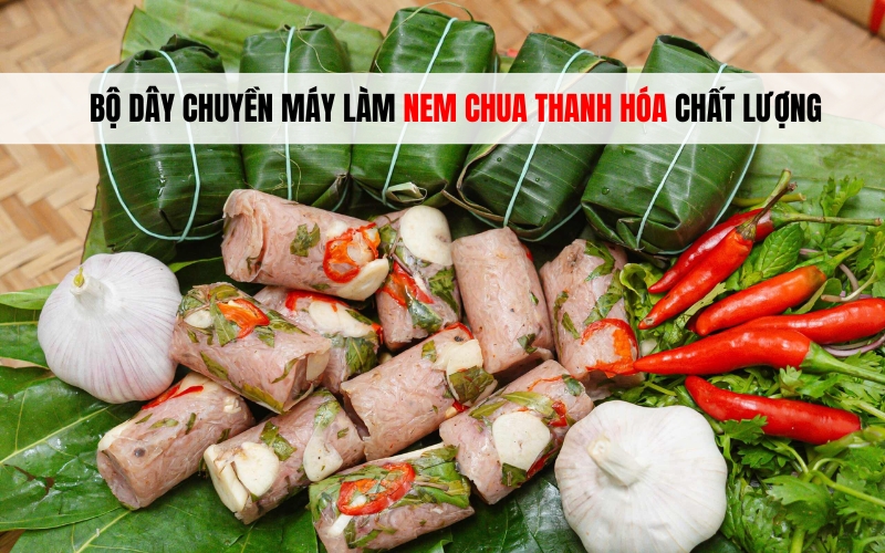 Bộ dây chuyền máy làm nem chua Thanh Hóa chất lượng