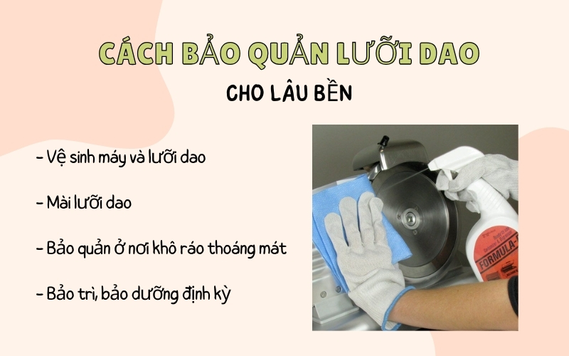 Cách bảo quản lưỡi dao cho lâu bền